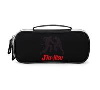 SMAZDFXX Jiu-Jitsu Makeup Bag Large Capacity Cosmetic Bags Portable Pencil Pouch with Divider and Handle