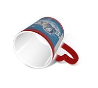 SMAZDFXX Lamb with A Lion On The Clouds Coffee Mug with Handle 12 Oz, Heat Sensitive Color Changing Mug in The Sky Ceramic Tea Cup for Women Men Red