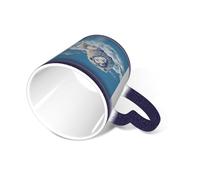 SMAZDFXX Lamb with A Lion On The Clouds Coffee Mug with Handle 12 Oz, Heat Sensitive Color Changing Mug in The Sky Ceramic Tea Cup for Women Men Blue