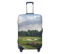 SMAZDFXX Luggage Cover Lamb with A Lion On The Clouds Elastic Suitcase Cover Anti-Scratch Travel Suitcase Protector Washable Dustproof Baggage Covers Fit Luggages