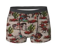 SMAZDFXX Mens Underwear Cowgirl Cowboy Western Rodeo -Elasticity Mens Boxer Briefs Underwear
