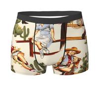 SMAZDFXX Mens Underwear Cowgirl Cowboy Western Rodeo -Elasticity Mens Boxer Briefs Underwear