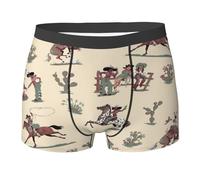 SMAZDFXX Mens Underwear Rustic Western Country Old Cowboy Rodeo -Elasticity Boys Boxer Briefs