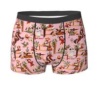 SMAZDFXX Mens Underwear Western Country Rustic Cowboy Cowgirl Rodeo -Elasticity Mens Boxer Briefs Underwear