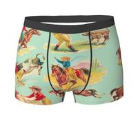 SMAZDFXX Mens Underwear Western Country Rustic Cowboy Cowgirl Rodeo -Elasticity Mens Boxer Briefs Underwear