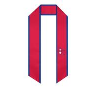 SMAZDFXX Nepal Flag Graduation Stoles Shawl Sash Scraf For Study Aboard International Students Graduation's Day (Bevel)