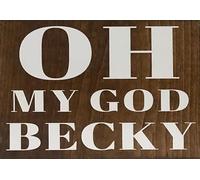 SMAZDFXX Oh My Gosh 1990s Themed Funny Bathroom Tin Sign Decor 8x12 Inch