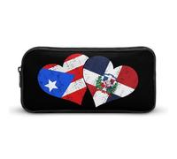 SMAZDFXX PR State Dominican Republic Flag Portable Pencil Case Small Pen Pouch Pencil Bag Makeup Pouch Box Organizer