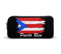 SMAZDFXX PR State Flag Portable Pencil Case Small Pen Pouch Pencil Bag Makeup Pouch Box Organizer