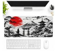 SMAZDFXX Samurai At Sunrise By The Sea Large Extended Gaming Mouse Pad 16"x36", Desk Mat