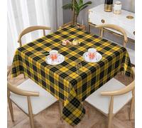 SMAZDFXX Scottish Clan Macleod of Lewis Tartan Plaid 100% Polyester Fiber Square Tablecloth Anti Pilling 60"X60"