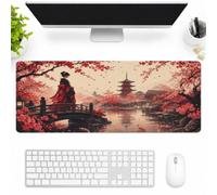 SMAZDFXX Serene Moment in A Blooming Garden Large Extended Gaming Mouse Pad 12"x31.5", Desk Mat