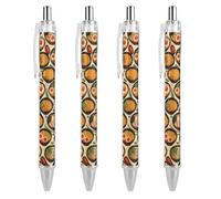 SMAZDFXX Tatsy Ramen Ballpoint Pen Retractable Writing Smooth Black Ink Ball Point Pens Office Gift 4 PCS