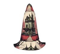 SMAZDFXX TerrifyingTales Hooded Cape Cloak Costume for Cosplay Masquerade Carnival Stage Party Comic Con