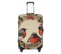 SMAZDFXX The Cheerful Mockingbird Printed High Elasticity Suitcase Protective Cover, Universal Scratch Resistant Travel Suitcase Cover for Men and Women, Small