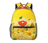SMAZDFXX Travel Laptop Backpack Summer Lemon Large Capacity Bookbag Lightweight Backpack for Work Hiking