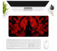 SMAZDFXX Warrior Beneath The Blood-Red Moon Large Extended Gaming Mouse Pad 16"x30", Desk Mat