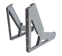 SMB Acid Console Desktop Stand for 2 Behringer TD-3 & RD-6 Synthesizers, Silver Grey, 15° and 60° Angles
