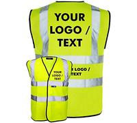 SMB Novelties PERSONALISED ANY TEXT AND OR LOGO HI VIS VEST (Medium)