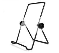 Smbcgdm Book Display Stand for Home Cookbook Shelf Kitchen Countertop Adjustable 160-degree Angle Rotation Stable Support Plate Black S