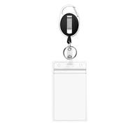 Smbcgdm Carabiner Badge Reel Id Card Holder with Clip Badge Reels Retractable Heavy Duty Id Card Vertical Lanyard Holder Name Tag Holder Office Supplies A