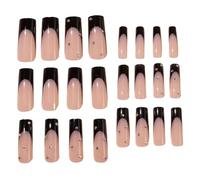 Smbcgdm Date Night Nail Salon Quality Nails at Home Press on Nails French Acrylic Extra Long with Rhinestone Shiny Diy Manicure Full Cover Long Fake Nails A