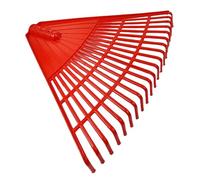 Smbcgdm Labor-Saving Leaf Rake Toughness Garden 12/21 Tines Lightweight Durable Tool for Efficient Debris Collection Tempered Plastic Head Easy-to-Clean Red 21
