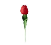 Smbcgdm Odorless Artificial Flowers Multi-color Tulip Bouquet Flower Real Touch Multicolor Velvet Texture Realistic Anti-fading Home Red