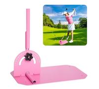 SMBDFOD Golf Alignment Stick Holder,Professional Swing Trainer,Pink Golf Swing Plane Trainer Aid for Aiming Putting Swing,Golf Teaching, Multi-Functional for All Levels of Golfer. for Women Gifts