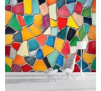SMBHIAON Mosaic Art Style Broken Ceramic Fragments Wallpaper Photo Wall Mural Home Bedroom Decoration Wall Covering 400 × 280 Cm