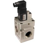 SMC 3/2-Way In-Line Solenoid Pilot Poppet Valve G1'' - VG342-5DZ-10FA-Q