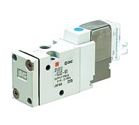 SMC 3/2-Way Sub-Base Pneumatic Solenoid Valve - SYJ314M-5LZ