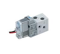 SMC 5/2-Way In-Line Pneumatic Solenoid Valve M5x0.8 With Rectifier - VF1220-5LO1-M5