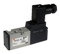 SMC 5/2-Way In-Line Pneumatic Solenoid Valve M5x0.8 With Rubber Seal - VK3120-5DO-M5-Q