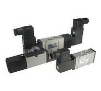 SMC 5/3-Way In-Line Pneumatic Solenoid Valve G1/4'' - VFS2330-5YOB-02F-Q
