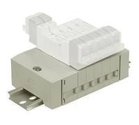 SMC Valve Manifold DIN Rail EX121 with Transmission System 6mm Push-In - SS5Y5-45S10D-16B-C6