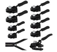 SMCEHEYA 8 PCS Zip Repair Kit 3 Sizes Replacement Zipper Puller Instant Fixer Zip Replacement Zip Slider for Backpacks Coats Jacket Luggage Sewing and Supplies(Black)