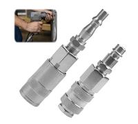 SMCEHEYA Air Line Fitting Adapter - 4pcs 1/4" BSP Connector Couplings - Female & Male Fittings - Euro & PCL Conversion Adapters for Compressor