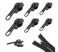 SMCEHEYA Zipper Repair Kit 6Pcs Zip Puller Replacement 3 Sizes Zipper Pull Replacement Quick Installation Instant Zipper Rescue Zip Fixer for #3#5#8 Zipper Clothes Jeans Coats Jacket Backpack Luggage