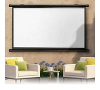 SMCMGECEUZ Home Theater Projection Screen 60'' 72'' Manual Pull Down Projector Screen, Mobile Movie Screen For Backyard Theater Movie Night(72inch (4:3))