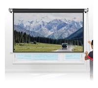 SMCMGECEUZ Indoor Retractable Projection Screen Manual Projector Screen 40" 50" 60" Pull Down Movie Screen With Pull Rope For Family Schools Theater(50inch (4:3))