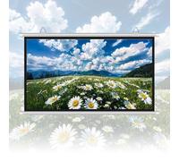 SMCMGECEUZ Wall Mount Projector Screen 40" 50" 60" Manual Pull Down Movie Screen 16:9 4:3 Video Projection Screen For Home Theater Backyard Theater Camping Party(40inch (4:3))