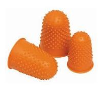 SMCO Quality Flexible Rubber Thimblette Orange Size 3 22mm Finger Cone Thimble (1)
