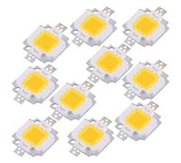 SMD Chip COB 10Pcs 10W LED Warm or Cool White SMD Chip COB DC 9-10V for Lamp Flood Light Bulb Replacement Lamp Beads DIY Lighting (Warm White 3000k-4500k)