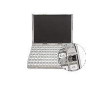 SMD Resistor Box 1% 0402 0603 0805 1206 Resistor Assortment Kit component 128 Values 0R-1M sample boxes CZAOINCU(0805 128x300pcs)