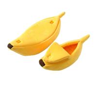 SMDARROY Banana Cat Bed, Cosy Cat Cave House & Soft Pet Hideaway, Warm Cat Beds for Indoor Cats, Kittens & Small Dogs, Washable Small Dog Bed & Puppy Cushion, Cute Cat Beds & Dog Bed