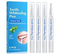 Smddx 4pcs Teeth Whitening Pen,Teeth Whitening Gel Essence-Fast-Acting Stain Removal,Gentle Formula,Effective Tooth Whiter Pen Kit for Dental Brightening