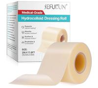 Smddx Waterproof Hydrocolloid Dressing Roll, 5cm x 3.6m | Wound Care for Pressure Ulcers, Minor Burns & Cuts | Skin-Friendly Adhesive Bandage