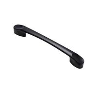 SMDLG Easy Install Aluminum Alloy Door Handle Cabinet Wardrobe Drawer Black Home Modern Punch Door Knob Multiple Scenarios Available Compact(M)