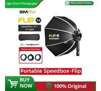 SMDV Flip 20 24 28 Quickly Release Parabolic Out Door Softbox for A1 Godox V1 AD100PRO V860II AD200 Flash Soft box C1 Adapter Only